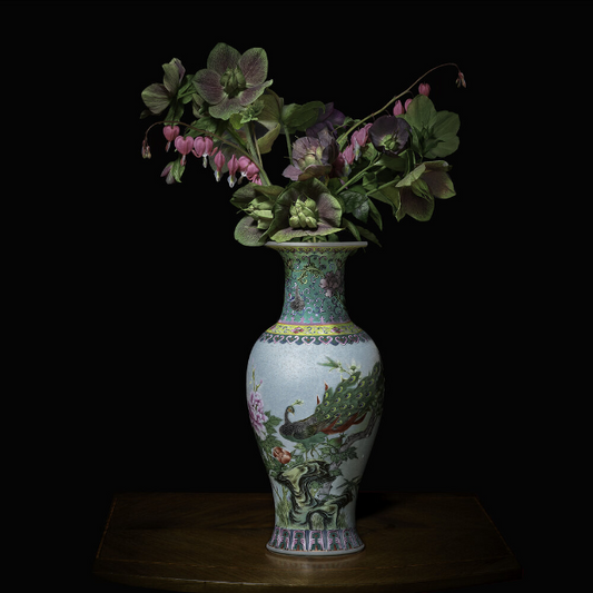 Hellebores and Bleeding Hearts in a Chinese Vessel, 2018